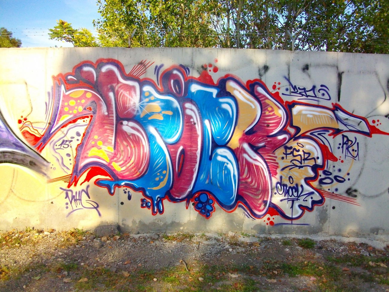 Graffiti Bombing in Sofia - Photo by NAVIT - Crock, FsB (2015)