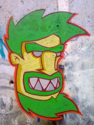Graffiti Wall in Ovcha kupel - Photo by NAVIT - Mart, Tukan (2015)