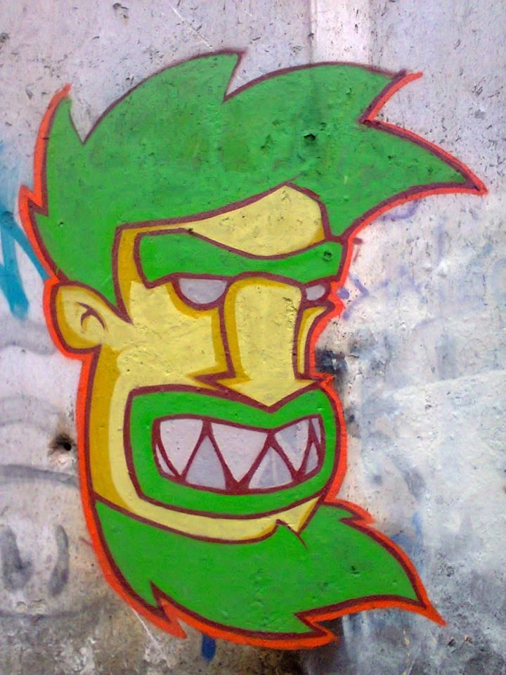Graffiti Wall in Ovcha kupel - Photo by NAVIT - Mart, Tukan (2015)