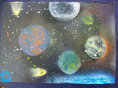 Graffiti Artwork in Pancharevo - Photo by NAVIT - SpaceArt (2015)