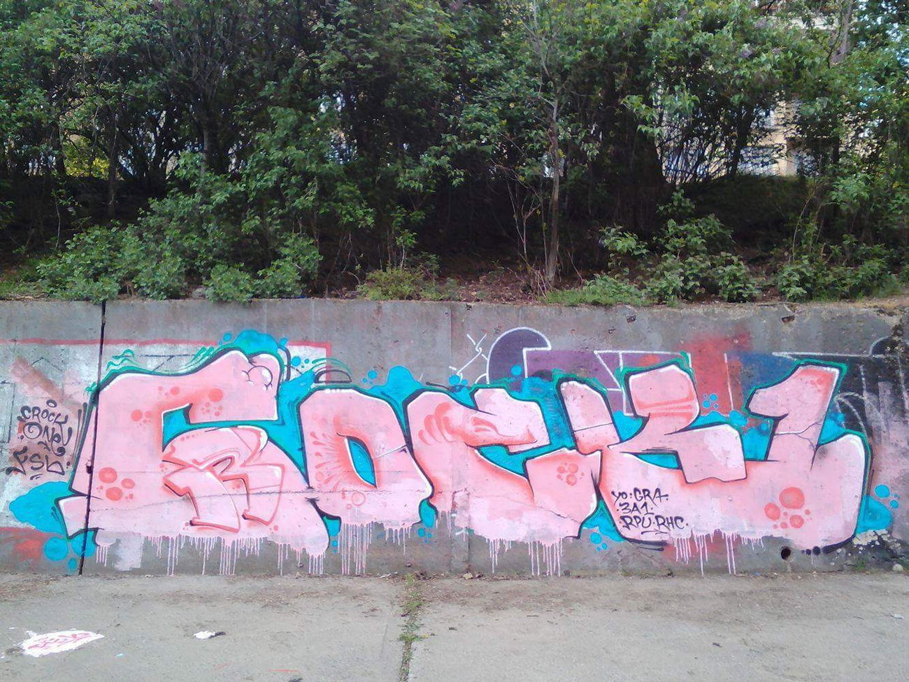 Graffiti Wall in Sredec - Photo by NAVIT - Crock, FSB, Atre (2017)