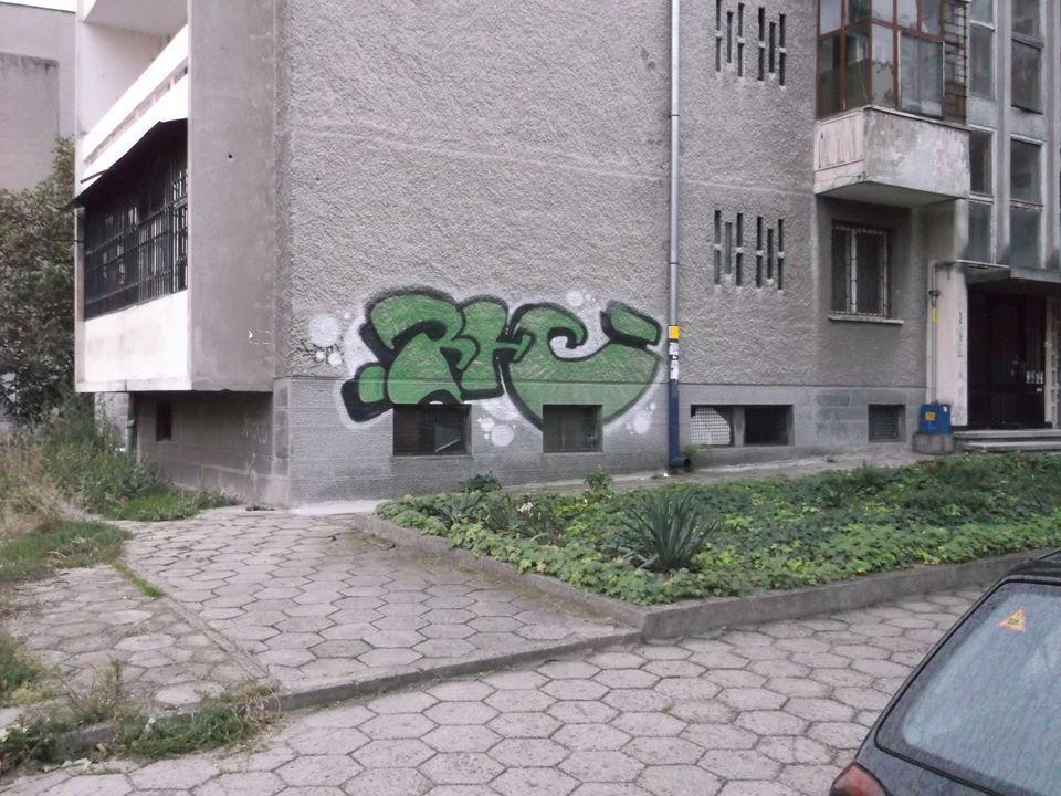 Graffiti Bombing in Stara zagora - Photo by NAVIT - RHC, Faul, Freestyle (2014)