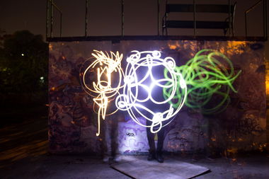 Graffiti Artwork in Стара Загора - Photo by NAVIT - LightGraff, LongExposure