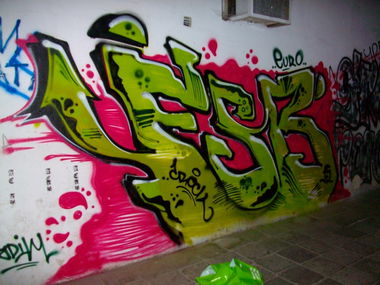 Graffiti Bombing in Sredec - Photo by NAVIT (2015)