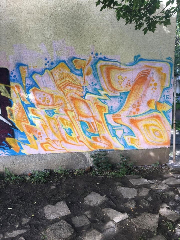 Graffiti Wall in Krasno selo - Photo by NAVIT - cROCK, FSB (2016)