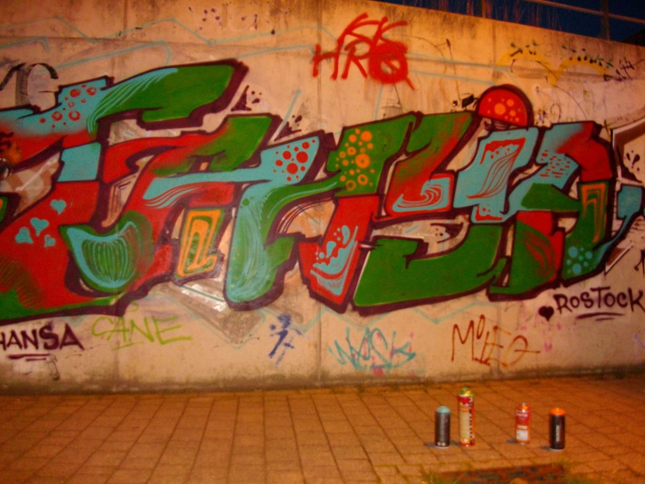 Graffiti Wall in Rostock - Photo by NAVIT - Rostoc, Tanya, Bulgar (2015)