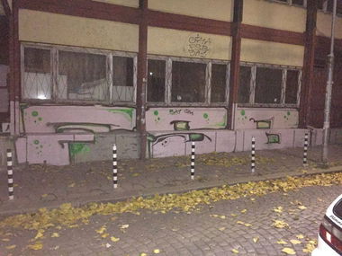 Graffiti Bombing in Sofia - Photo by NAVIT - FSB, Mrak (2015)