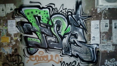 Graffiti Bombing in Stara zagora - Photo by NAVIT - FSB (2016)