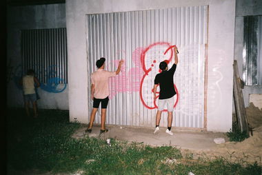 Graffiti Bombing - Photo by NCPF - Sha, Skamp, Uno (2013)