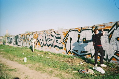 Graffiti Wall - Photo by NCPF - Uno, Cups, Bize (2013)