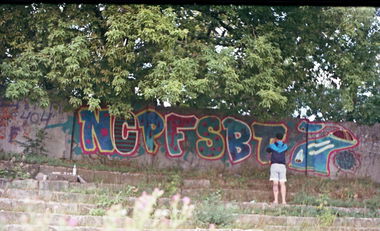 Graffiti Bombing - Photo by NCPF