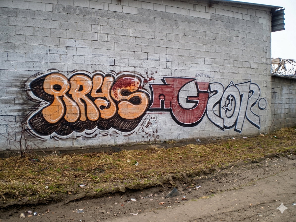 Graffiti Bombing in Minsk - Photo by NDUCT - Arys, mega, 2012 (2012)