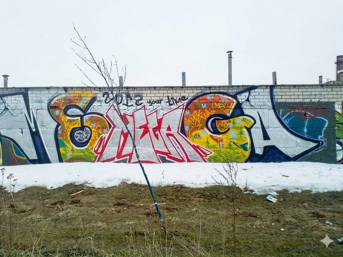Graffiti Wall in Minsk - Photo by NDUCT - mega, 2012