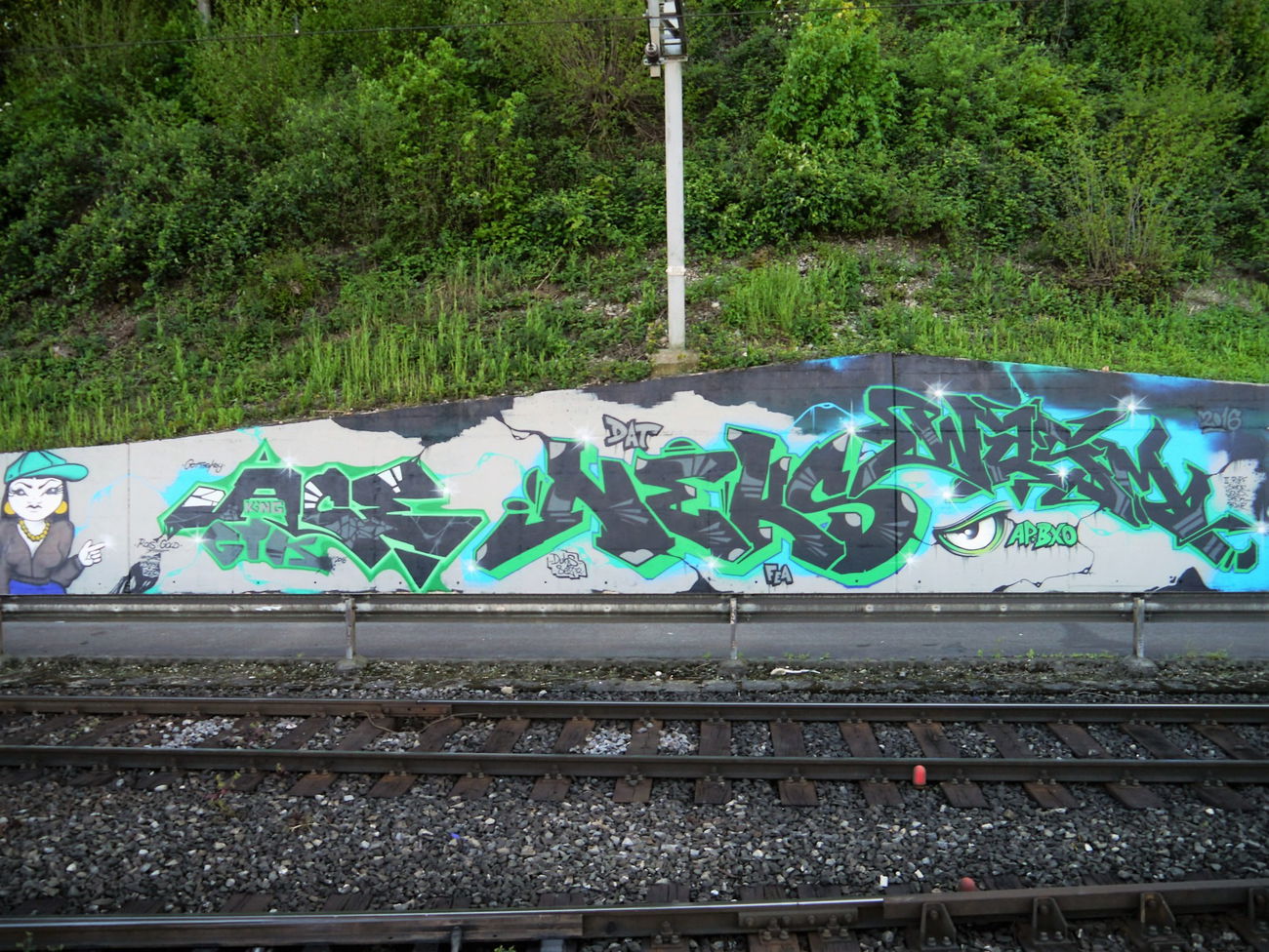 Graffiti Wall - Photo by NEKS185 - SHRIL, ACE, NEKS (2016)