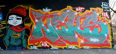Graffiti Wall in Amsterdam - Photo by NEKS185 - neks, shril, lcr (2015)