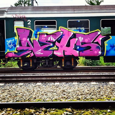 Graffiti Train - Photo by NEKS185 - trash, dat, neks