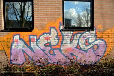 Graffiti Bombing in Amsterdam - Photo by NEKS185 - neks, lcr, fea (2015)
