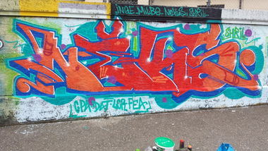 Graffiti Wall in Bezirk Arlesheim - Photo by NEKS185 - neks, lcr, tbh (2014)