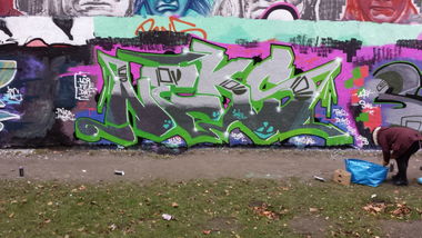 Graffiti Wall in Deutschland - Photo by NEKS185 - neks, lcr, fea (2014)