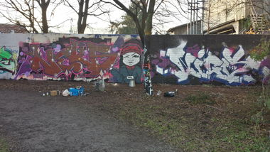 Graffiti Wall in Zürich - Photo by NEKS185 - neks, shril, nigs (2015)