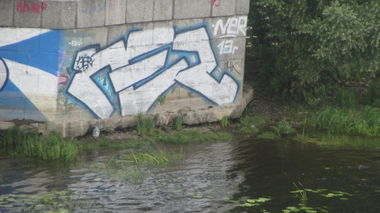 Graffiti Bombing in Kyiv - Photo by NER - SIXTY, NER, SEVEN