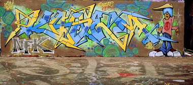 Graffiti Wall - Photo by NFKID - Kosem, NFK, CRN