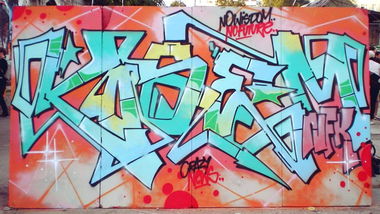 Graffiti Wall - Photo by NFKID - Kosem, NFK, CRN