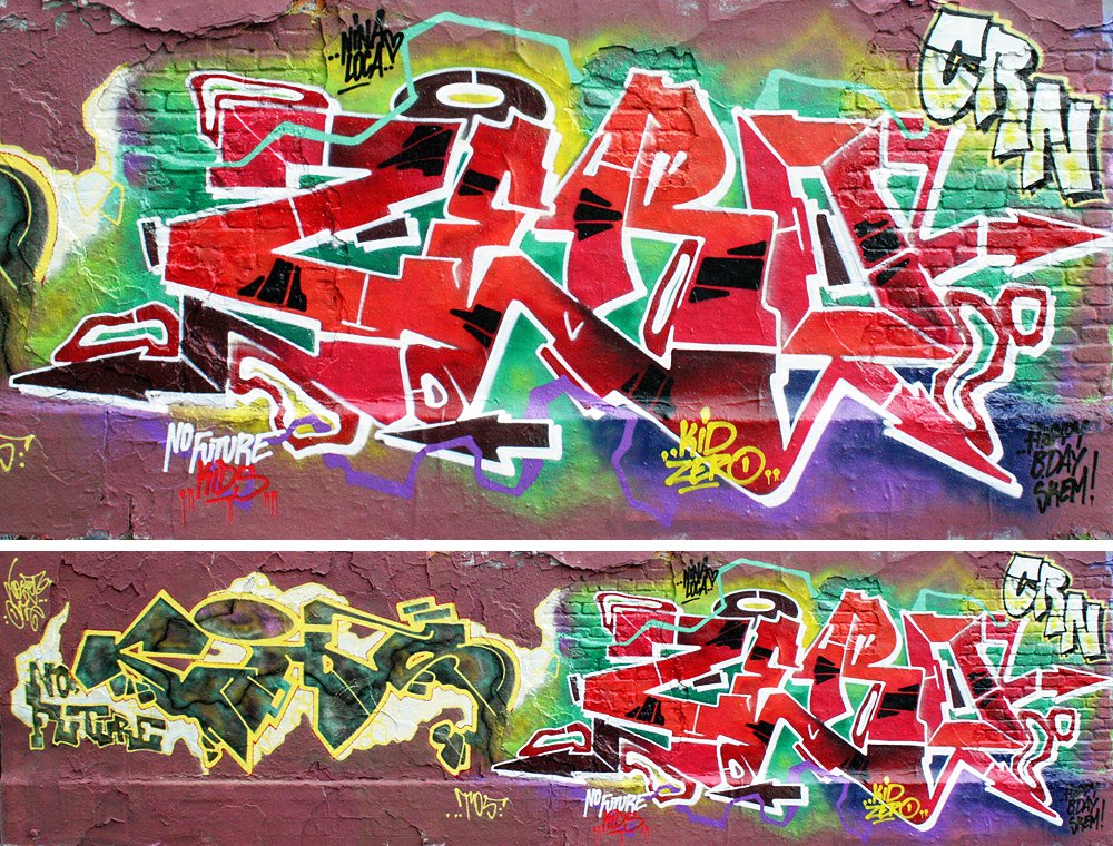 Graffiti Wall - Photo by NFKID - Zero, Kosem, Lost