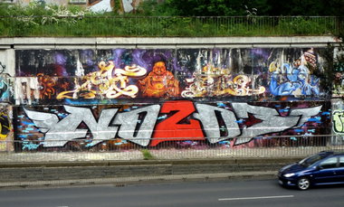 Graffiti Wall in Frankfurt (Oder) - Photo by NOIIO3 - no2, 203, no203 (2014)
