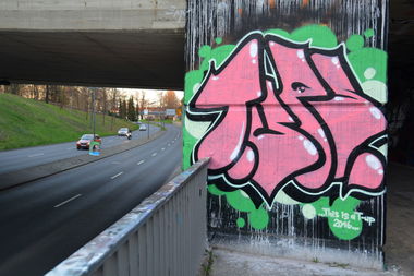 Graffiti Bombing - Photo by NOIIO3 - tups, tup, throwup (2016)