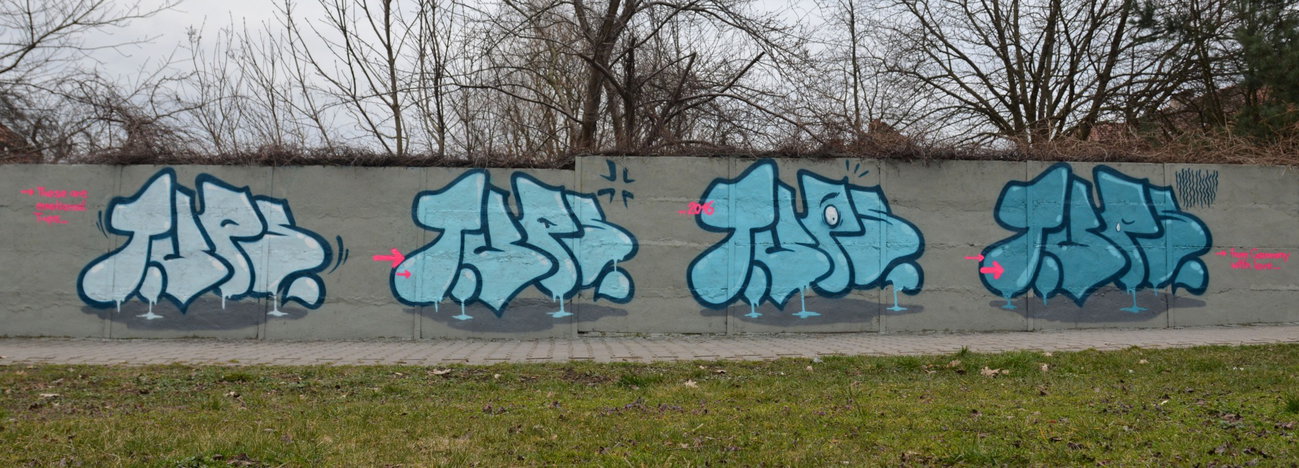 Graffiti Wall - Photo by NOIIO3 - tups, tup (2016)