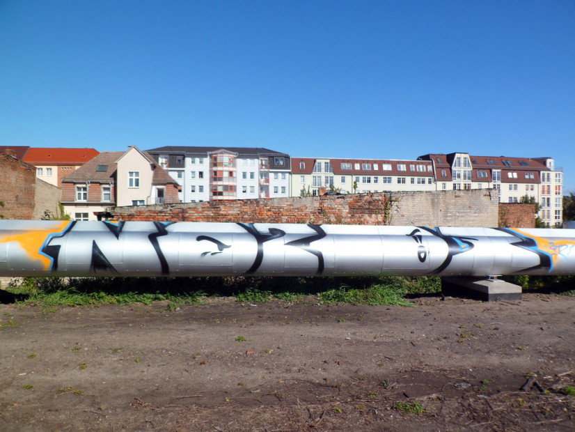 Graffiti Bombing in Frankfurt (Oder) - Photo by NOIIO3 - 203, no203, no2 (2012)