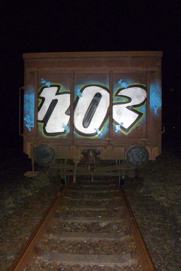 Graffiti Train in Frankfurt (Oder) - Photo by NOIIO3 - no2 (2012)