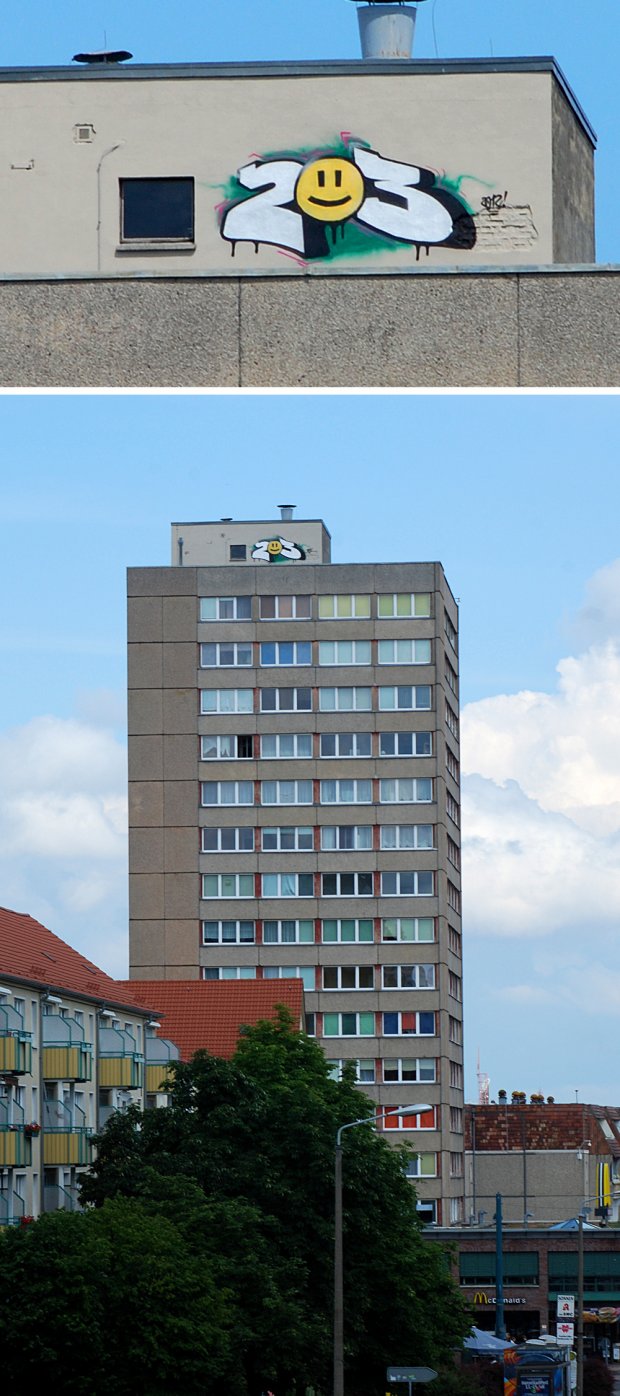 Graffiti Bombing in Frankfurt (Oder) - Photo by NOIIO3 - 203, no203 (2012)