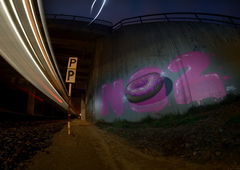 Graffiti Bombing in Füstenwalde - Photo by NOIIO3 - NO2, NR2, NUMBER2 (2016)