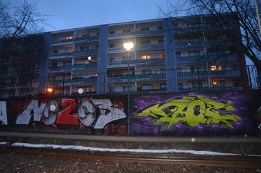 Graffiti Wall in Frankfurt (Oder) - Photo by NOIIO3 - no2, no203, 203 (2017)