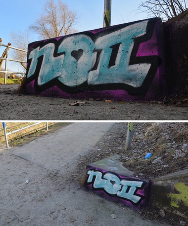 Graffiti Wall - Photo by NOIIO3 - no2, numbertwo, nr2 (2016)