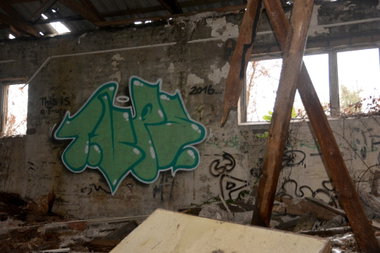 Graffiti Wall in Frankfurt (Oder) - Photo by NOIIO3 - tups, tup, throwup (2016)