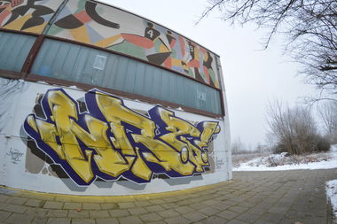 Graffiti Wall in Frankfurt (Oder) - Photo by NOIIO3 - no2, nr2 (2017)