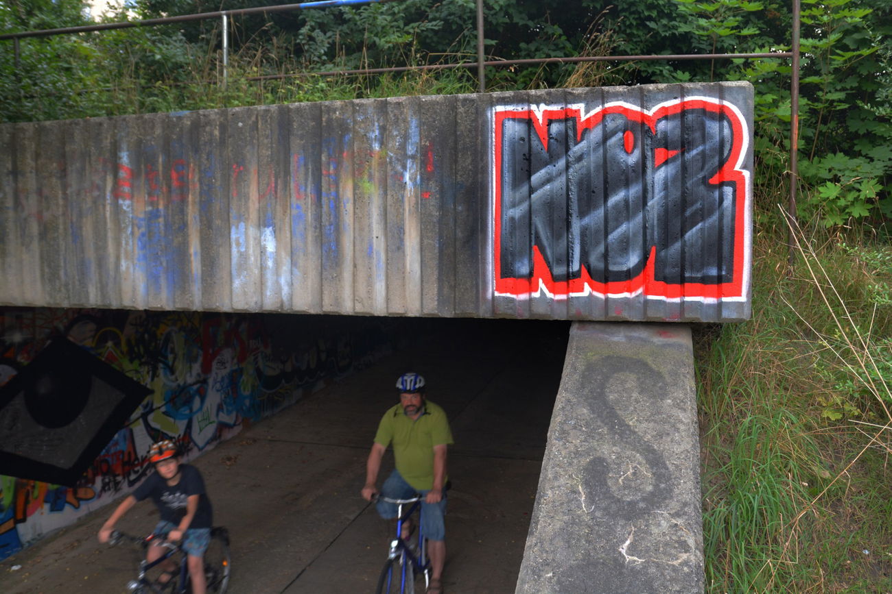 Graffiti Wall in Frankfurt (Oder) - Photo by NOIIO3 - no2, numbertwo, nr2 (2016)