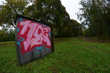 Graffiti Bombing in Frankfurt (Oder) - Photo by NOIIO3 - no2, numbertwo, number2 (2016)