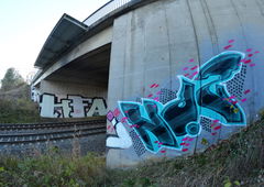 Graffiti Bombing in Frankfurt (oder) - Photo by NOIIO3 - NO2, NR2, NUMBER2 (2016)