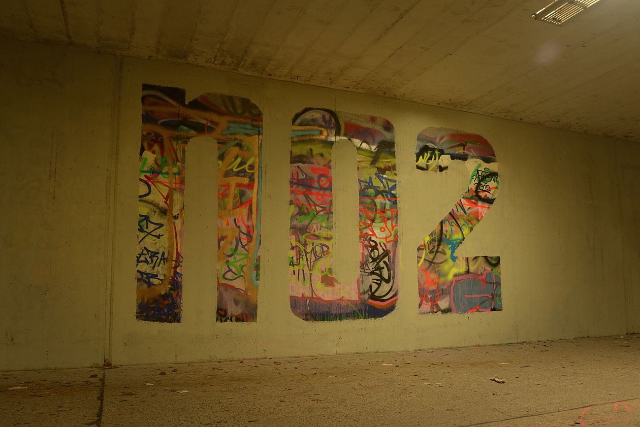 Graffiti Wall in Frankfurt (Oder) - Photo by NOIIO3 - no2, nr2, number2 (2016)