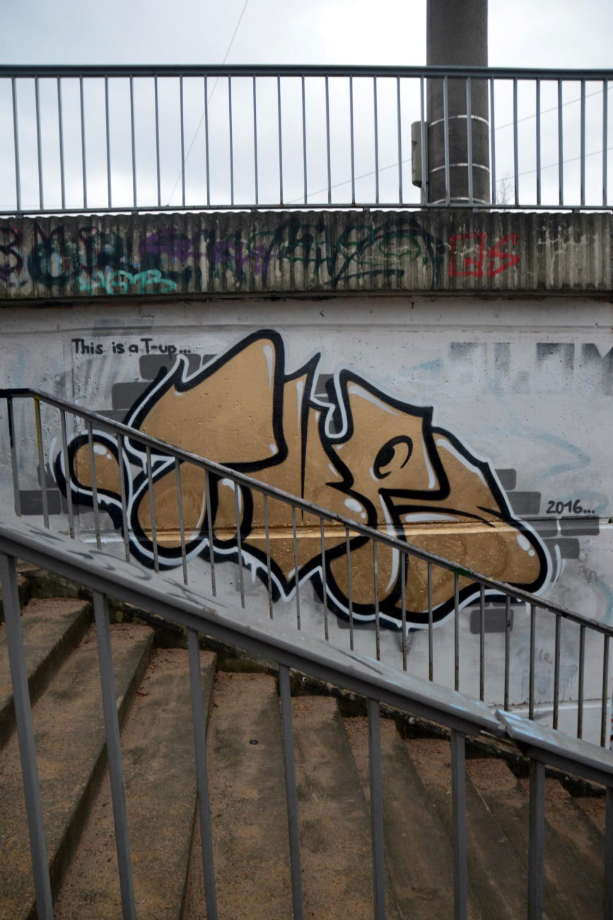 Graffiti Bombing in Frankfurt (Oder) - Photo by NOIIO3 - tups, throwup, tup (2016)
