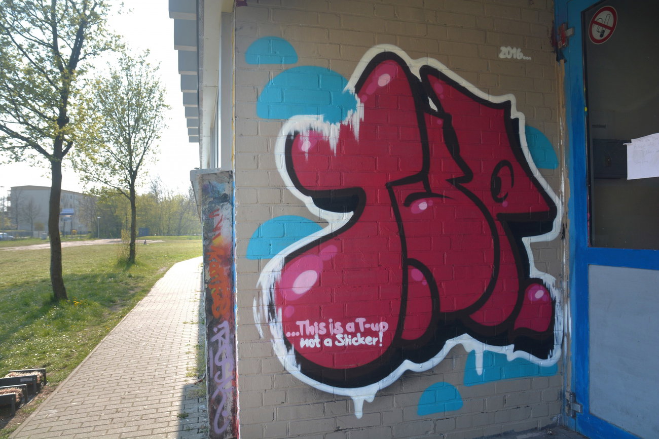 Graffiti Wall in Schwerin - Photo by NOIIO3 - tup, tups (2016)