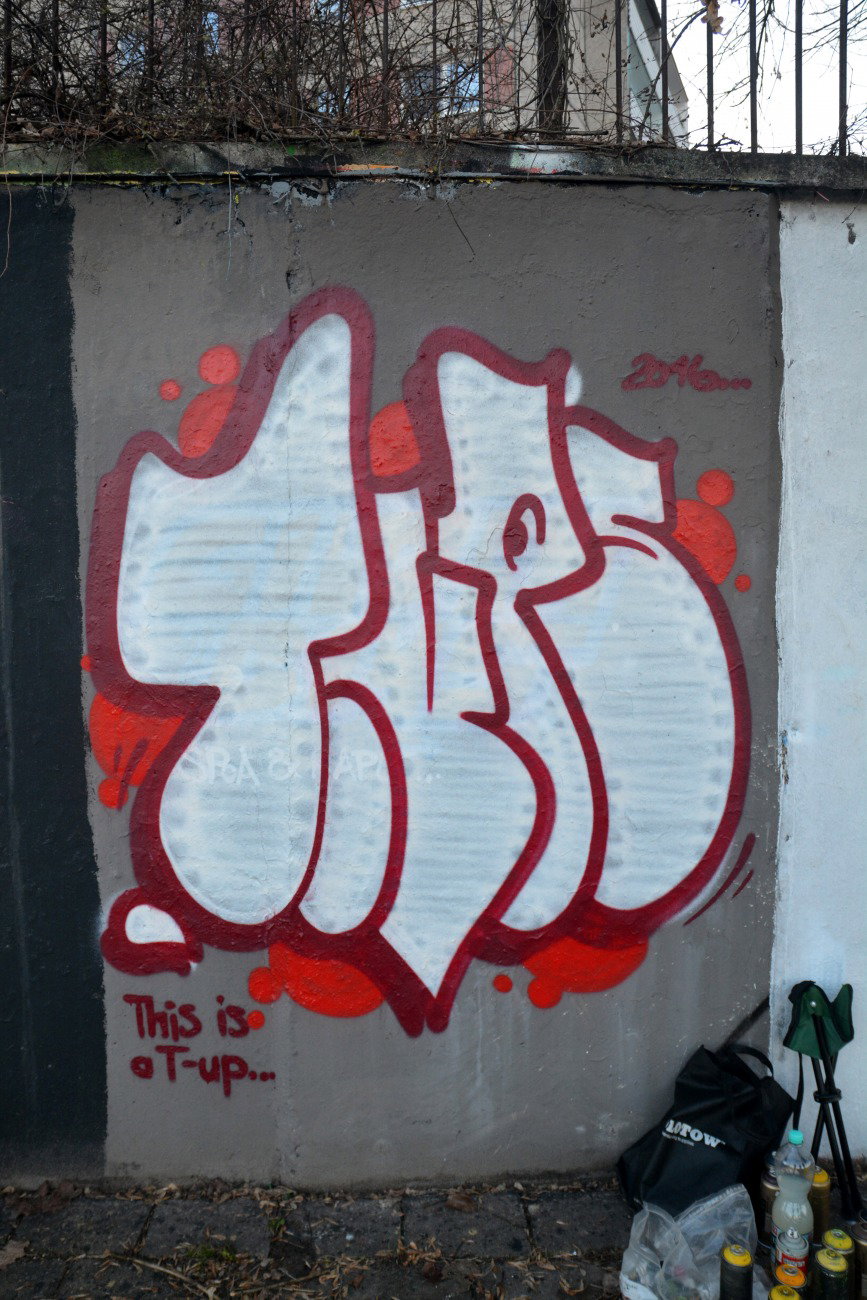 Graffiti Wall in Frankfurt (Oder) - Photo by NOIIO3 - tups, tup, thijisatup (2016)
