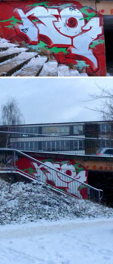 Graffiti Bombing - Photo by NOIIO3 - no2, numbertwo, nuber2 (2013)