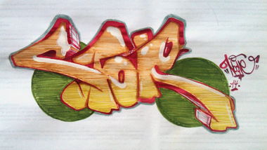Graffiti Sketch - Photo by NOONE - NOONE (2014)