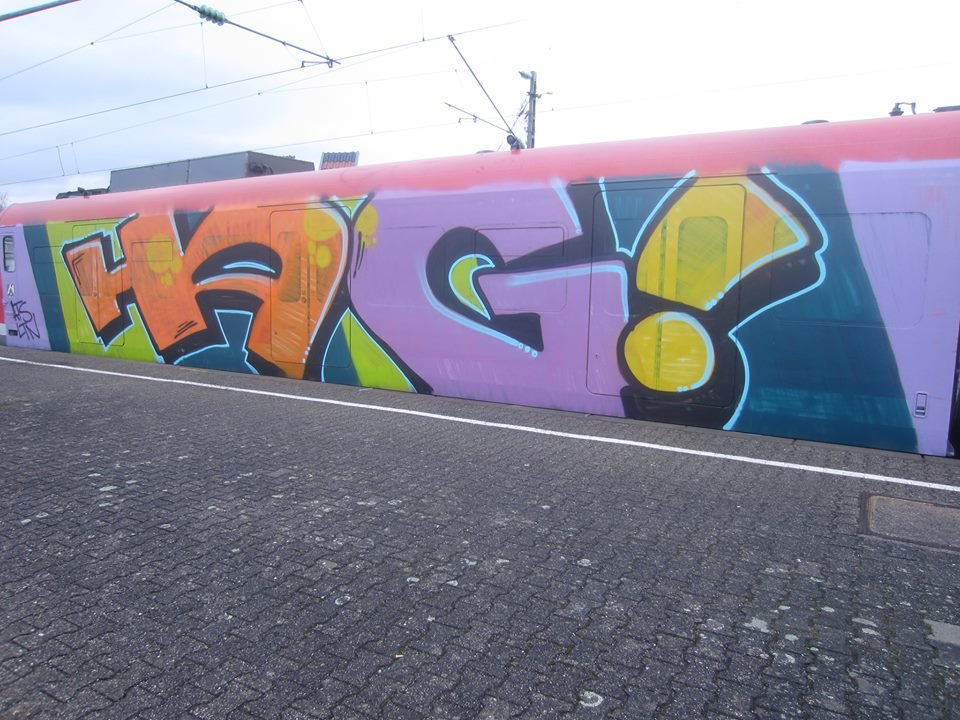 Graffiti Train - Photo by NRW_graff - hag, wholecar