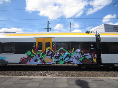 Graffiti Train - Photo by NRW_graff